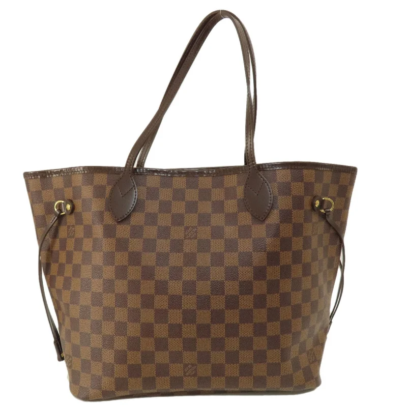 Handle bags with zipper tops for security -Sustainable handle bags made from eco-friendly materials -Louis Vuitton Damier Damier Canvas Ebene Damier Canvas Tote Bag (Pre-Owned)