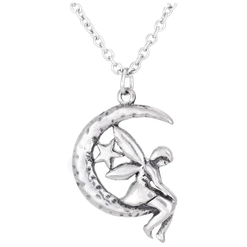 Best necklaces and pendants with infinity hearts for a romantic, eternal symbol-Believe in Fairies Pewter Necklace