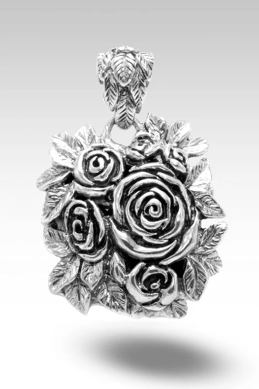 Elegant necklaces and pendants with onyx stones for a sleek, polished look-Roses from God Pendant™ in Leaves