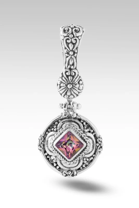 Best necklaces and pendants for weddings with matching designs for bride and groom-Cheerful Heart Pendant™ in Bali Sunrise™ Mystic Topaz