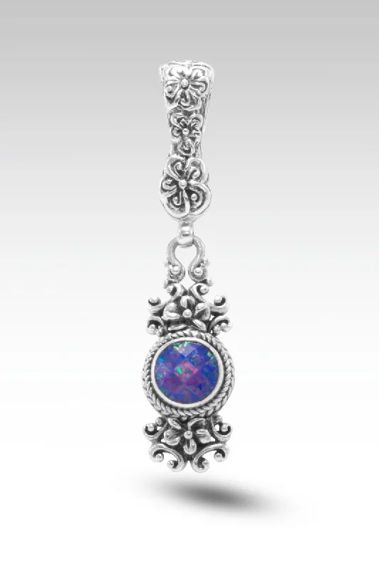 Necklaces and pendants with clear quartz for a pure and radiant look-Promise of Restoration Pendant™ in Cosmic Skies Simulated Opal