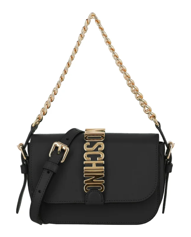 Handle bags with bold text for statements -Designer handle bags for high-end fashion lovers -Logo Shoulder Bag