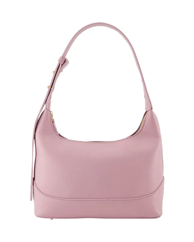 Handle bags with eco-friendly bamboo handles -Color-block handle bags for a bold look -Loop Hobo Bag - Elleme - Purple - Leather