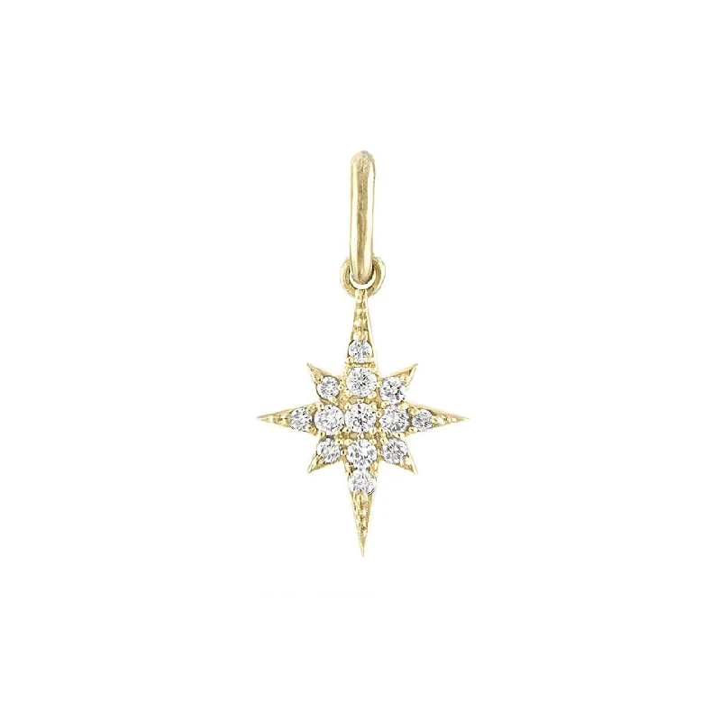 Necklaces and pendants with lock and key designs for a symbolic gesture-10K Gold "Little Lila" Pave Diamond Pendant