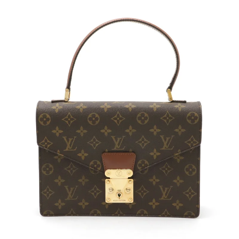 Handle bags with rustic leather for charm -Handle bags with braided straps for a unique touch -Louis Vuitton Monogram Concorde Handbag