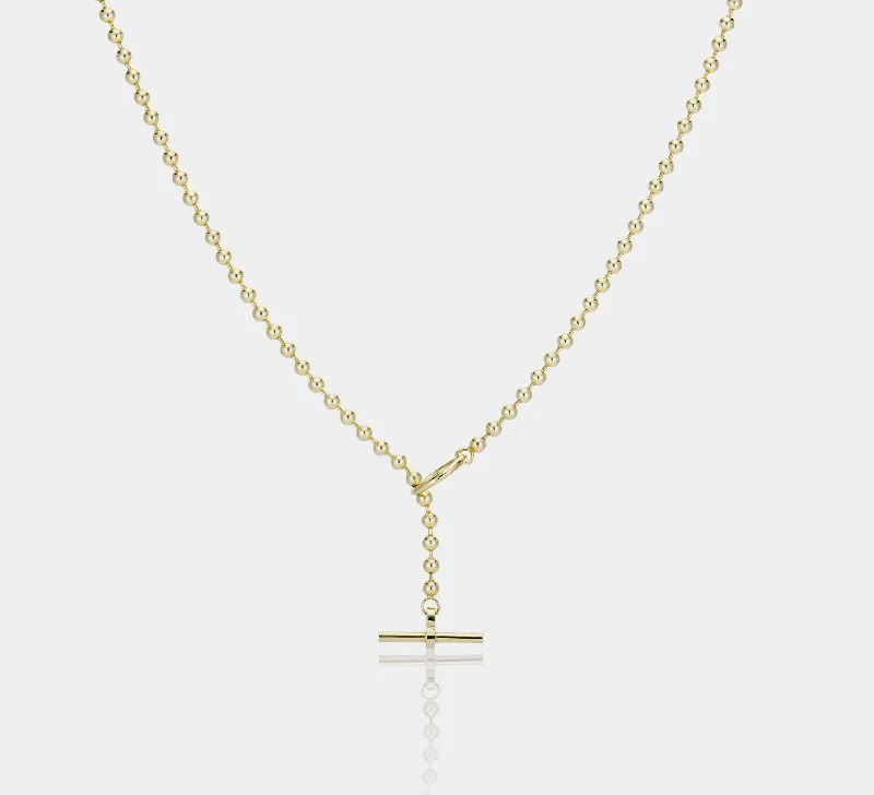 Layered necklaces and pendants for a trendy and fashionable stacked look-GBC Toggle Necklace