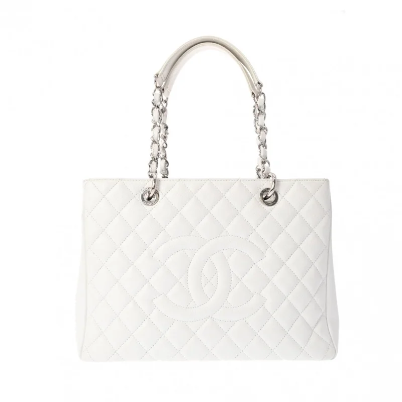 Handle bags with neutral tones for versatility -Handle bags for office wear with organized interiors -Chanel   Caviar Leather Tote Bag (Pre-Owned)