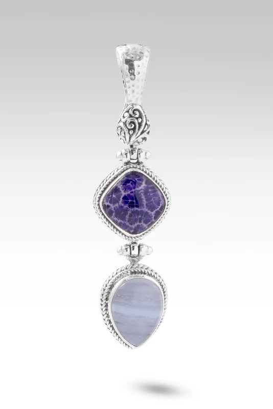 Simple necklaces and pendants with tiny charms for a delicate and casual vibe-Full Forgiveness Pendant™ in Blue Lace Agate