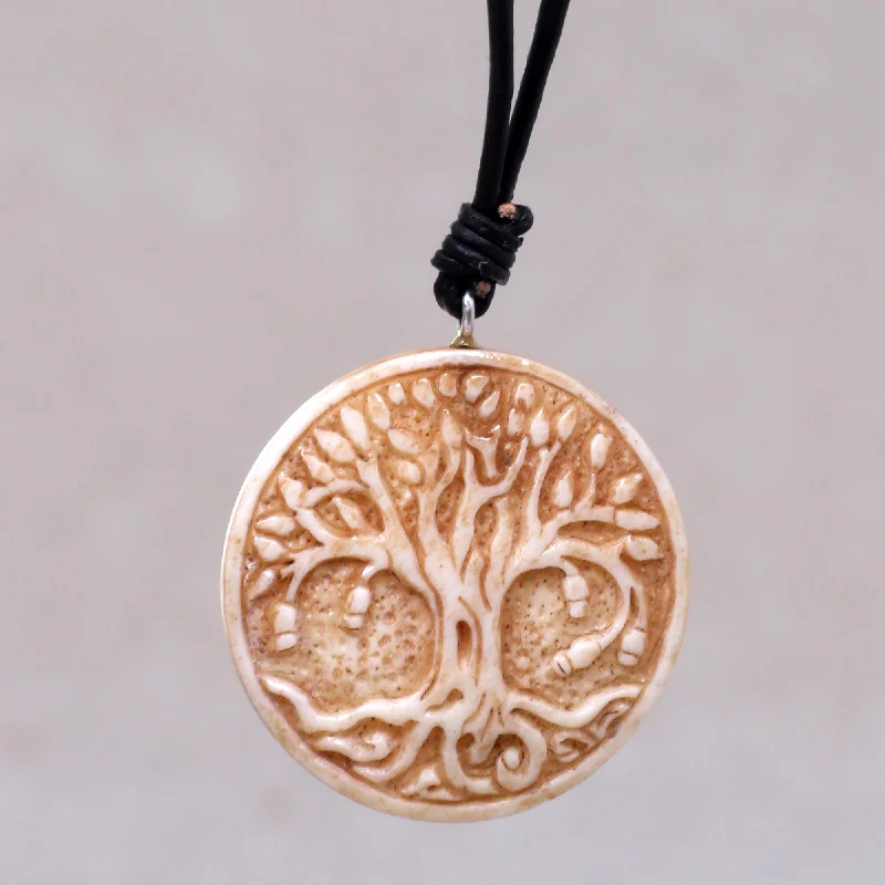 Best necklaces and pendants with seashell designs for a tropical, beachy vibe-Sacred Tree Adjustable Pendant Necklace