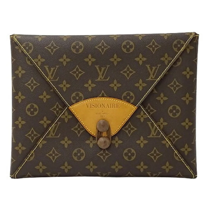 Handle bags with colorful handles for flair -Elegant handle bags for evening dinners -Louis Vuitton   Canvas Clutch Bag (Pre-Owned)