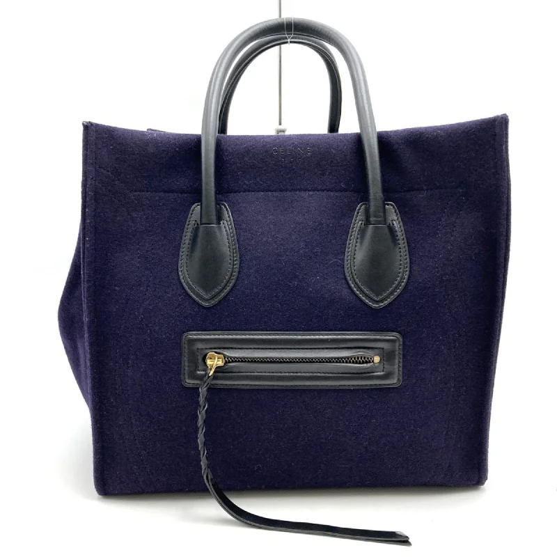 Handle bags with colorful handles for flair -Elegant handle bags for evening dinners -Celine  Suede Handbag Tote Bag (Pre-Owned)