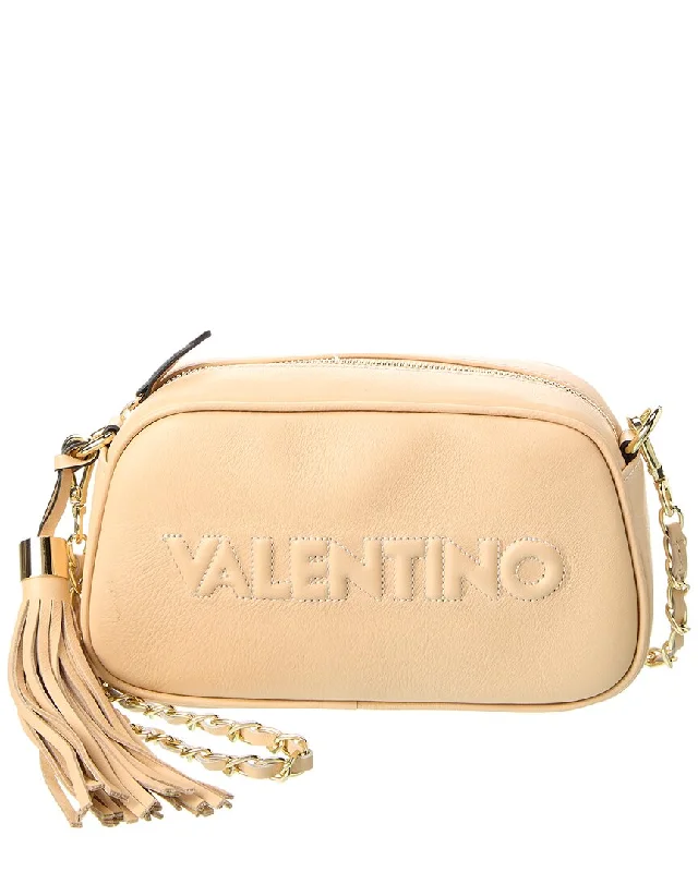 Vegan leather handle bags for eco-friendly chic -Affordable handle bags for daily wear -Valentino by Mario Valentino Bella Embossed Leather Crossbody