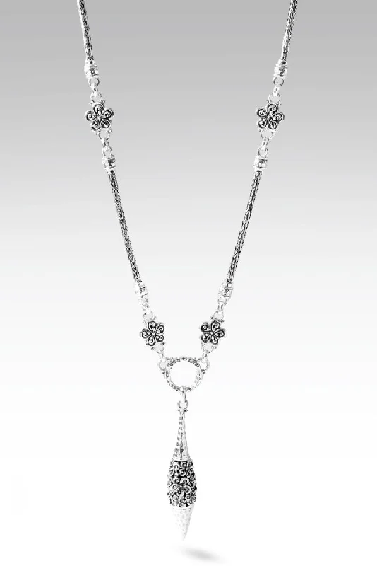 Beautiful necklaces and pendants with diamond-encrusted designs for maximum sparkle-Flowerette Necklace™ in Frangipani