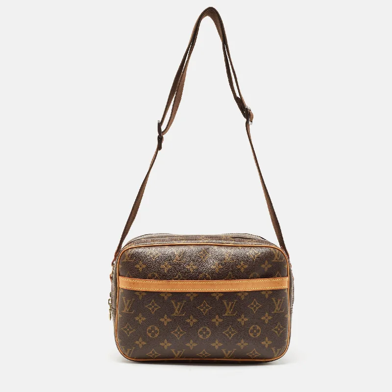 Handle bags with neutral leather for elegance -Handle bags with plush materials for a soft feel -Louis Vuitton Monogram Canvas Reporter Pm Bag