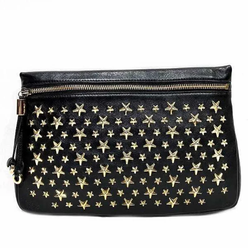 Handle bags with wide openings for access -Handle bags with geometric designs for a modern twist -Jimmy Choo  Leather Clutch Bag (Pre-Owned)