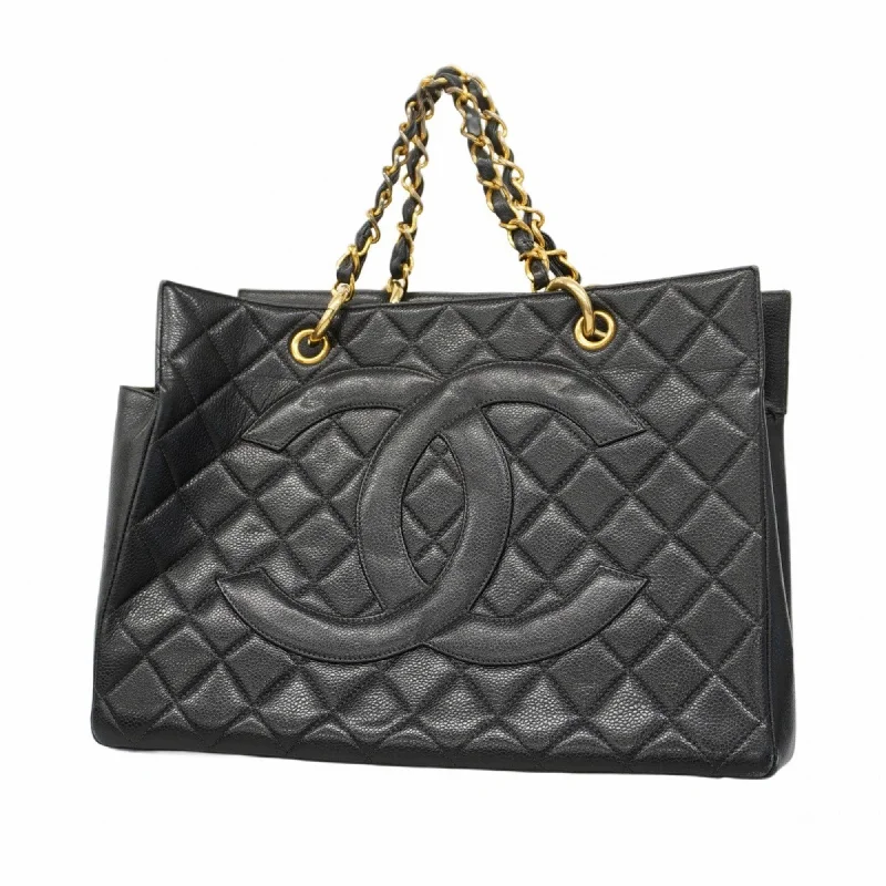 Reversible handle bags offering dual design styles -Vintage-inspired handle bags for retro fashion -Chanel  Caviar Leather Tote Bag (Pre-Owned)