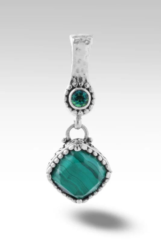 Necklaces and pendants with diamond pendants for a luxurious sparkling effect-Walk in Wisdom Pendant™ in Malachite