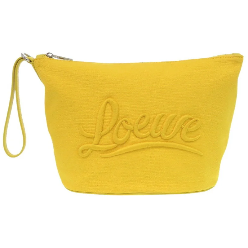 Handle bags with colorful handles for flair -Elegant handle bags for evening dinners -Loewe  Canvas Clutch Bag Pouch (Pre-Owned)