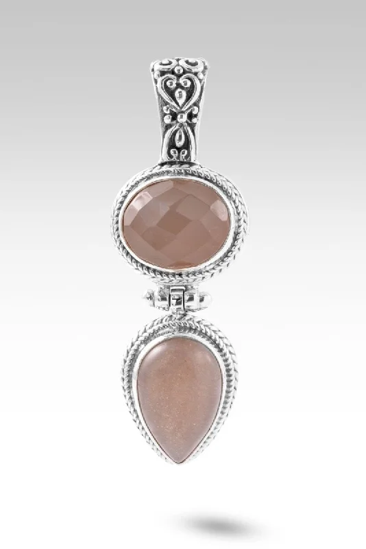 Best necklaces and pendants with layered designs for a chic, stacked look-Honest Community Pendant™ in Peach Moonstone