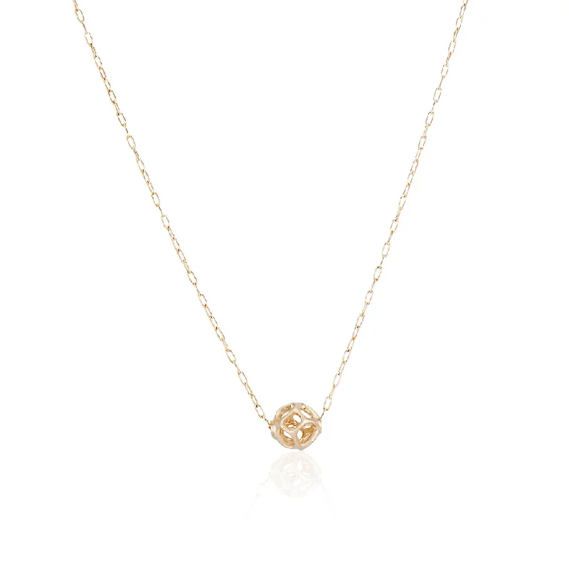 Elegant necklaces and pendants with diamond accents for added sparkle-Anguilla Ball Necklace