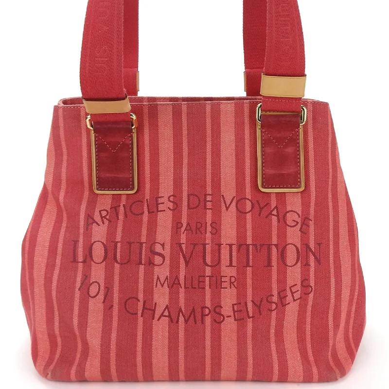 Handle bags with contrast stitching for detail -Handle bags with a metallic sheen for evening glamour -Louis Vuitton  Canvas Tote Bag (Pre-Owned)