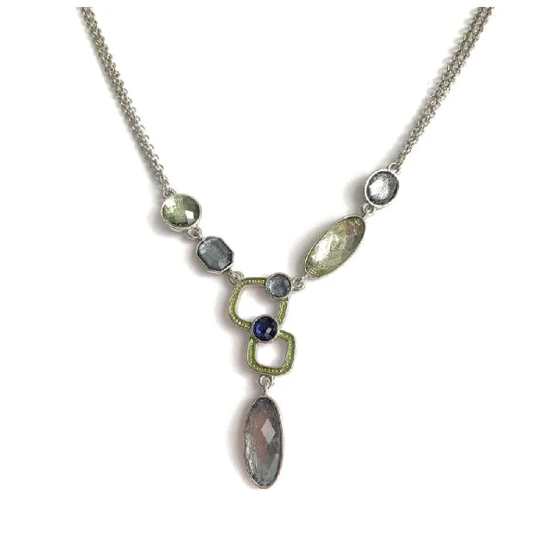 Elegant necklaces and pendants with onyx stones for a sleek, polished look-Kristin Statement Necklace With Colorful Crystal