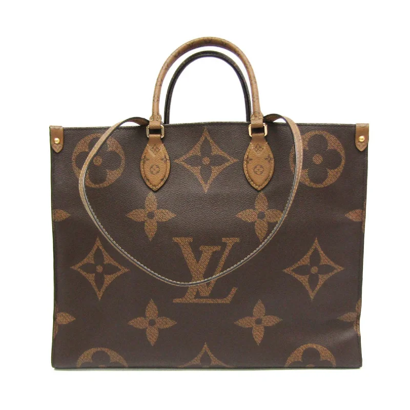 Handle bags with abstract art for uniqueness -Handle bags for formal events with luxurious fabric -Louis Vuitton Monogram Reverse   Monogram Reverse Shoulder Bag Tote Bag (Pre-Owned)