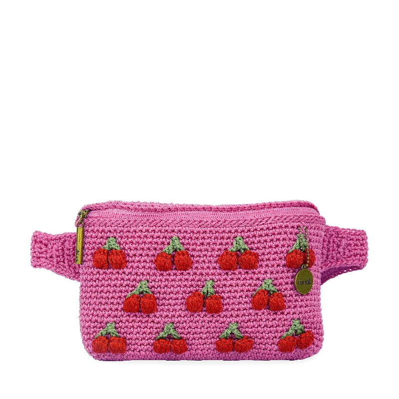 hand crochet - pink cherries