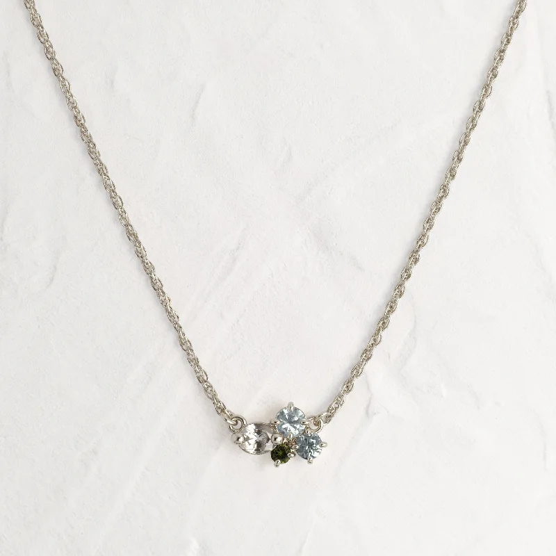 Beautiful necklaces and pendants with diamond-encrusted designs for maximum sparkle-Seafloor Mini Cluster Necklace