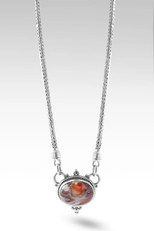 Stunning necklaces and pendants with ruby gemstones for a luxurious red hue-Life In Abudnance Necklace™ in Laguna Lace Agate