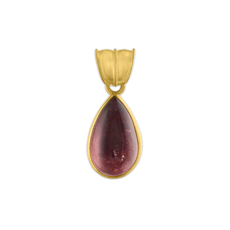 Best necklaces and pendants with adjustable chains for a customizable fit-Rose Tourmaline Tear Pendant