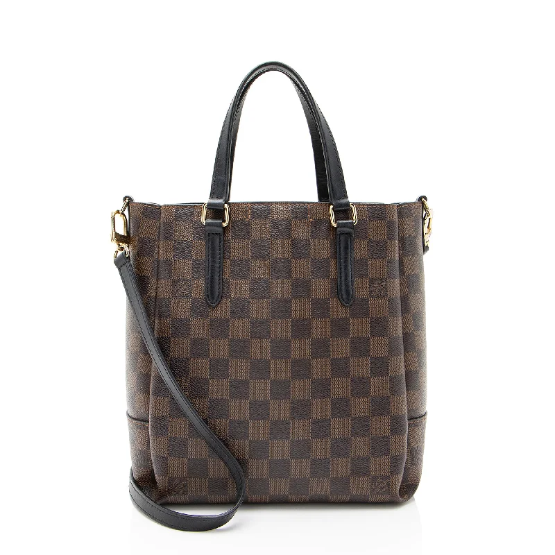 Handle bags with durable hemp for sustainability -Handle bags with soft fabric for a relaxed feel -Louis Vuitton Damier Ebene Belmont PM Tote