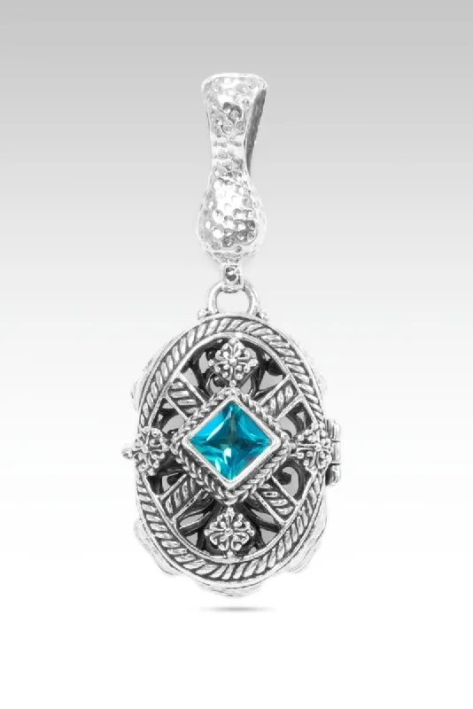 Beautiful necklaces and pendants with moonstone for an ethereal, mystical appearance-Enchanted Locket Pendant™ in Bali Breeze™ Mystic Topaz