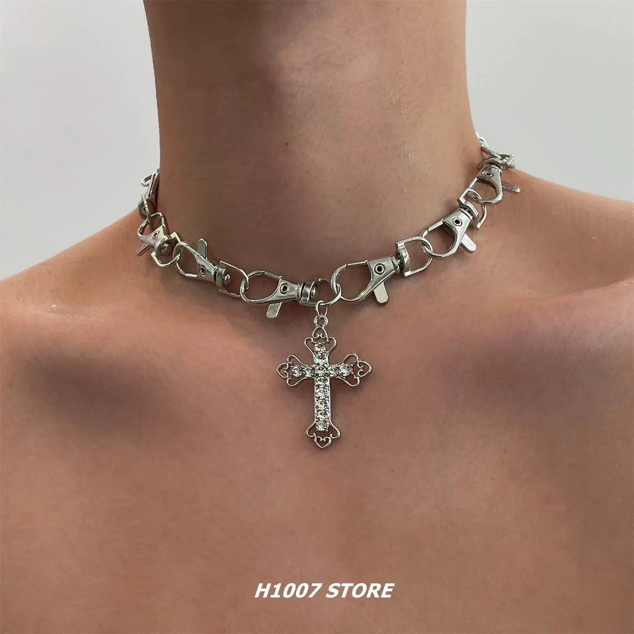 Best necklaces and pendants with cross pendants for a spiritual, meaningful symbol-Cross Pendant Choker