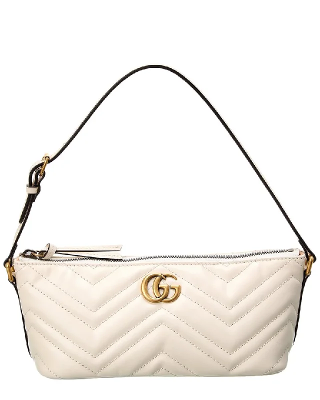 Handle bags with padded interiors for laptops -Handle bags with signature logos for brand lovers -Gucci GG Marmont Leather Shoulder Bag