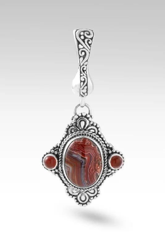 Best necklaces and pendants for everyday wear with minimalist designs-Noble Courage Pendant™ in Laguna Lace Agate