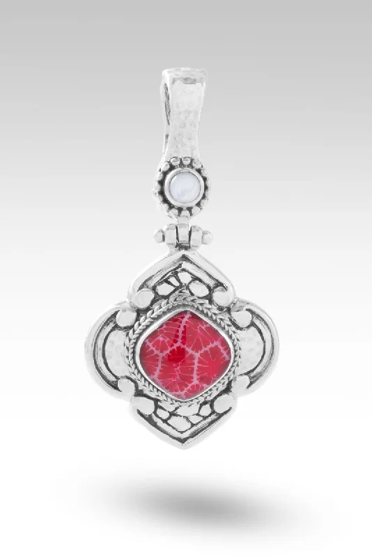 Best necklaces and pendants with heart-shaped lockets for a sentimental keepsake-Joyful Pendant II™ in Red Indonesian Coral