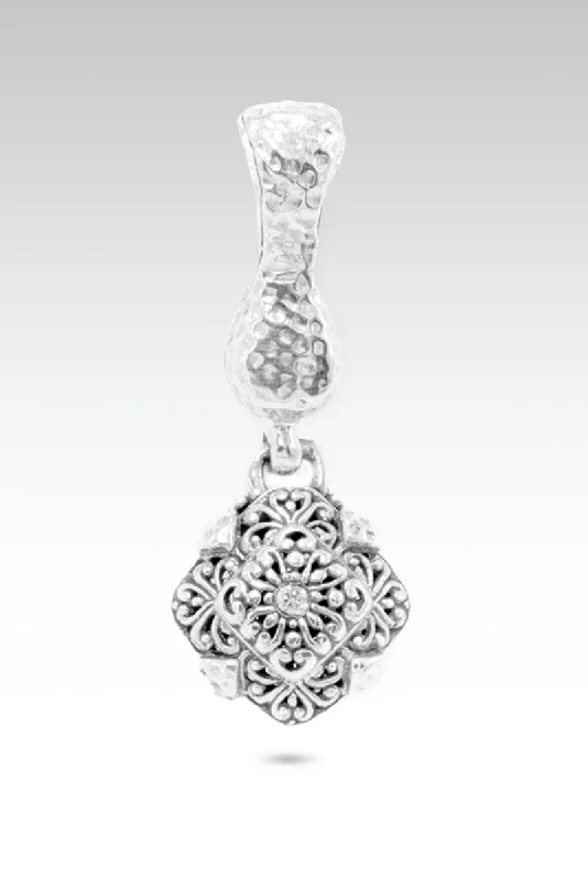 Trendy necklaces and pendants with statement pieces for a bold fashion statement-Faith Over Fear Pendant™ in Diamond