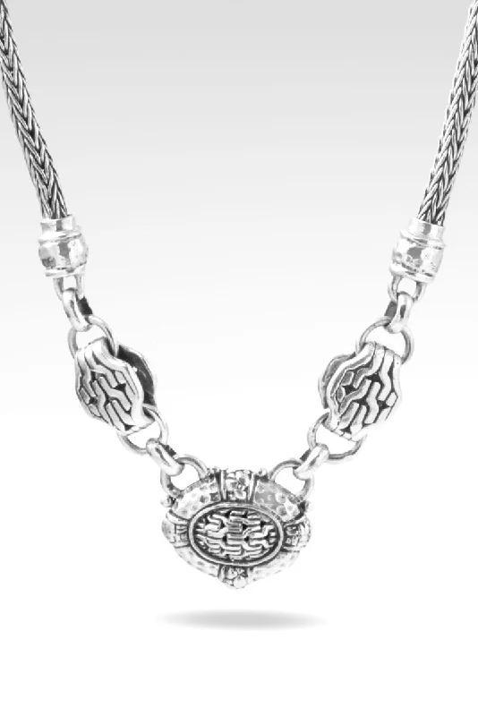 Best necklaces and pendants with intertwined designs for a symbol of unity-Station Necklace™ in Chainlink