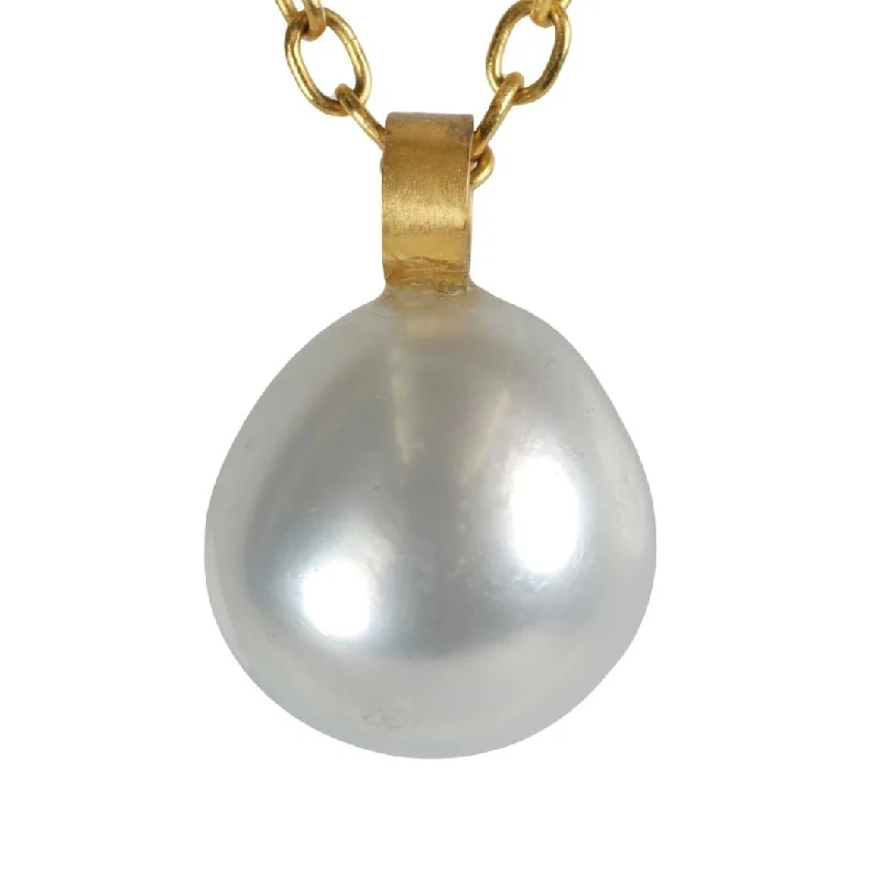 Best necklaces and pendants with adjustable chains for a customizable fit-Cream Baroque Pearl Pendant