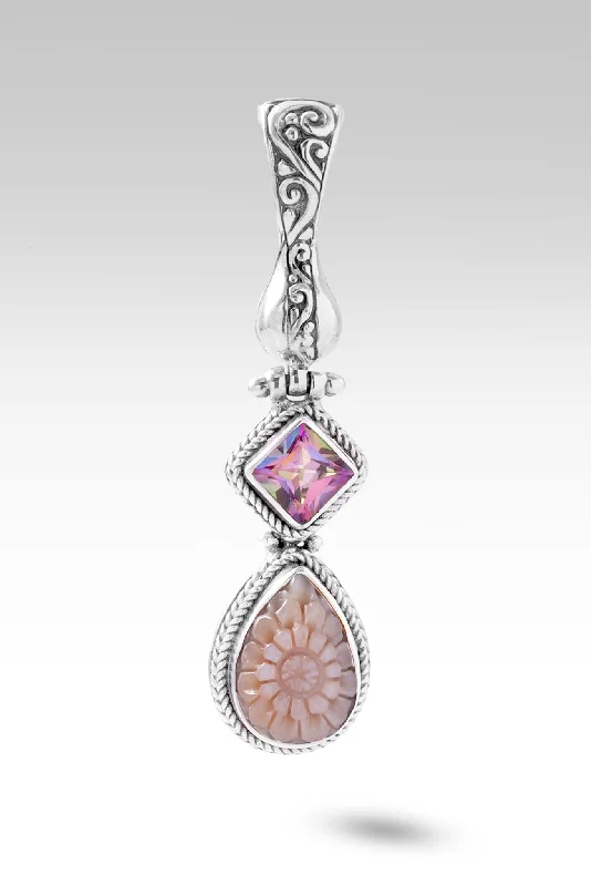 Necklaces and pendants with abstract shapes for a modern, creative appearance-Spiritual Strength Pendant™ in Pink Mother of Pearl