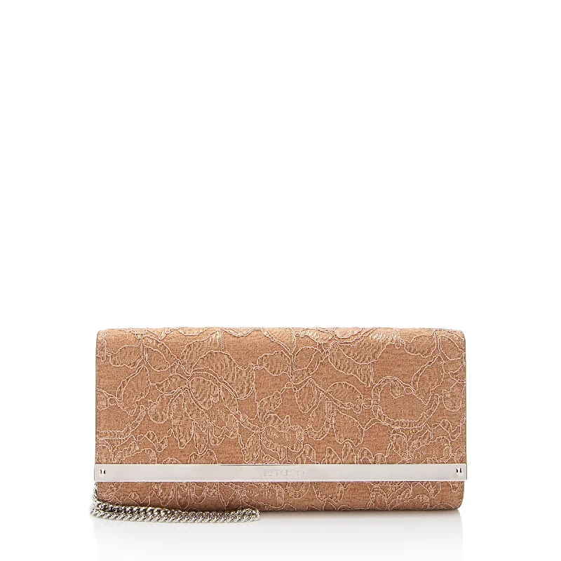 Handle bags with laptop sleeves for work -Handcrafted handle bags for a unique style -Jimmy Choo Lace Milla Clutch