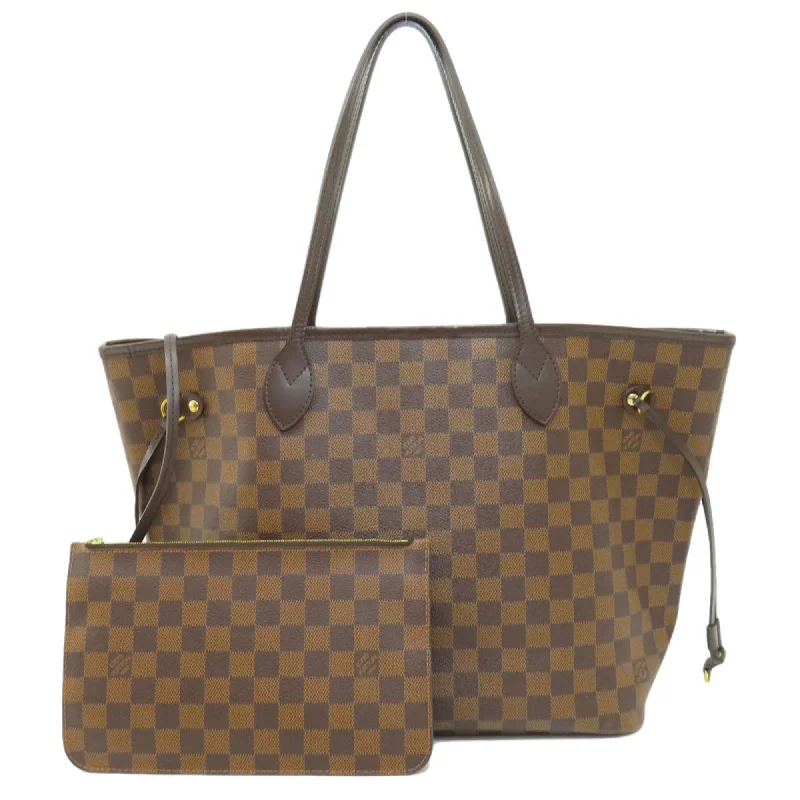 Handle bags with bright neons for visibility -Handle bags with animal print for a bold statement -Louis Vuitton Damier  Damier Canvas Ebene Damier Canvas Tote Bag (Pre-Owned)