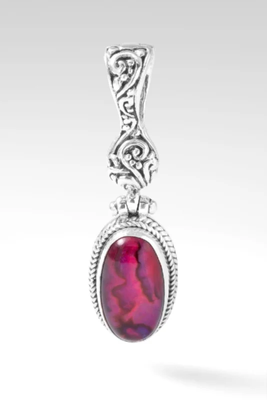 Best necklaces and pendants with glowing moonstone for an ethereal glow-Embellish Pendant™ in Pink Purple Abalone