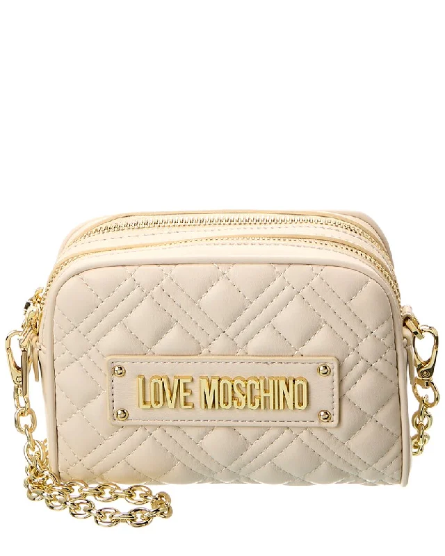 Handle bags with lightweight fabric for ease -Handle bags with structured shapes for a chic style -Love Moschino Crossbody