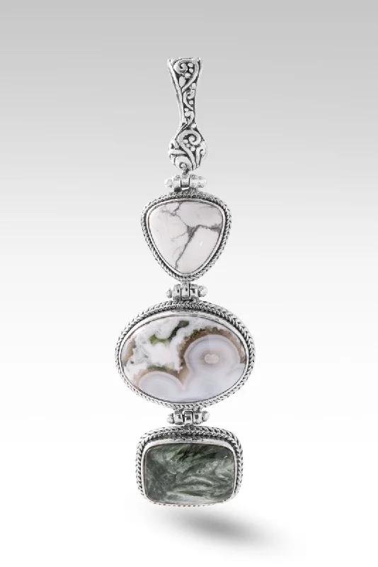 Best necklaces and pendants for weddings with matching designs for bride and groom-Forgiveness Granted Pendant™ in Ocean Jasper