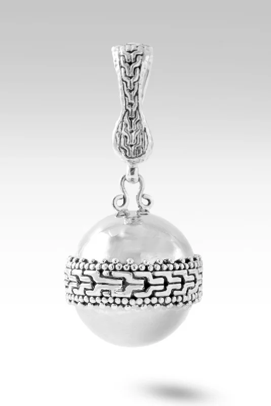 Stunning necklaces and pendants with ruby and diamond combinations for a luxurious effect-Harmony Ball Pendant™ in Chainlink