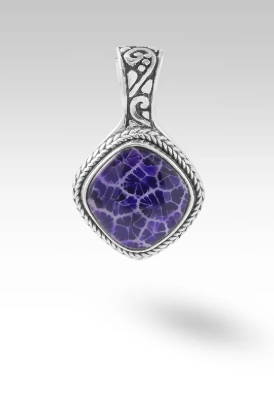 Best necklaces and pendants with rose gold for a warm and romantic appeal-Joyful Expectation Pendant™ in Purple Fossilized Coral