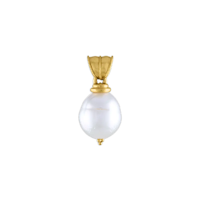 Necklaces and pendants with lock and key designs for a symbolic gesture-South Sea Pearl Pendant