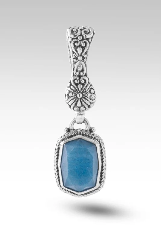 Stunning necklaces and pendants with aquamarine stones for a serene effect-Purpose & Intent Pendant™ in Blue Quartz